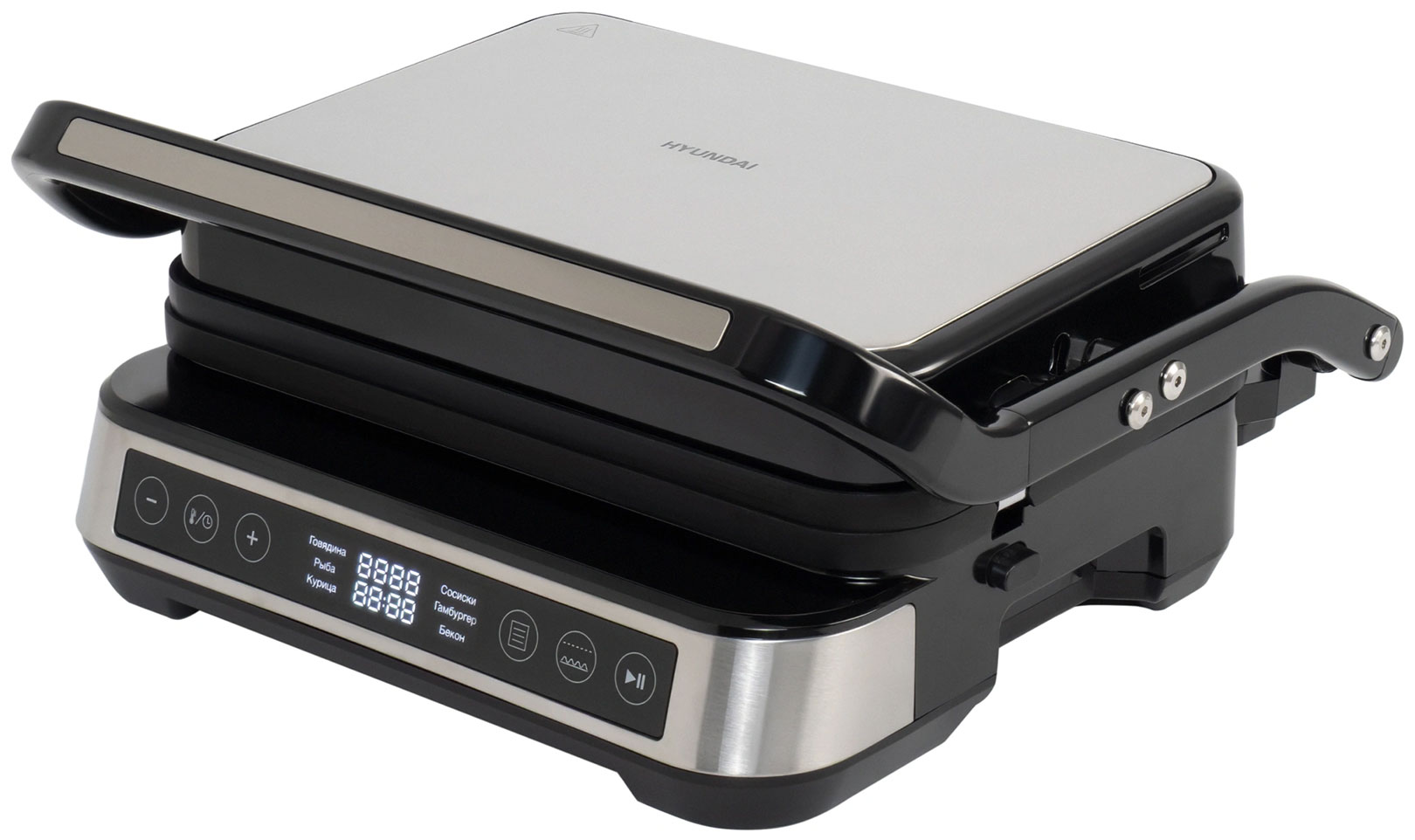 

Гриль Hyundai HYG-5020, Черный/серебристый