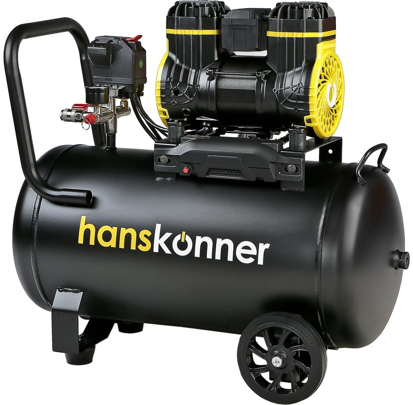 Изображение товара Компрессор воздушный безмасляный Hanskonner HAC501 1450Вт 240л/мин 50л 8 бар