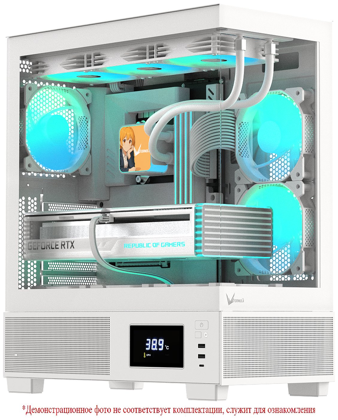 

Компьютерный корпус Formula Crystal E1 White, Белый