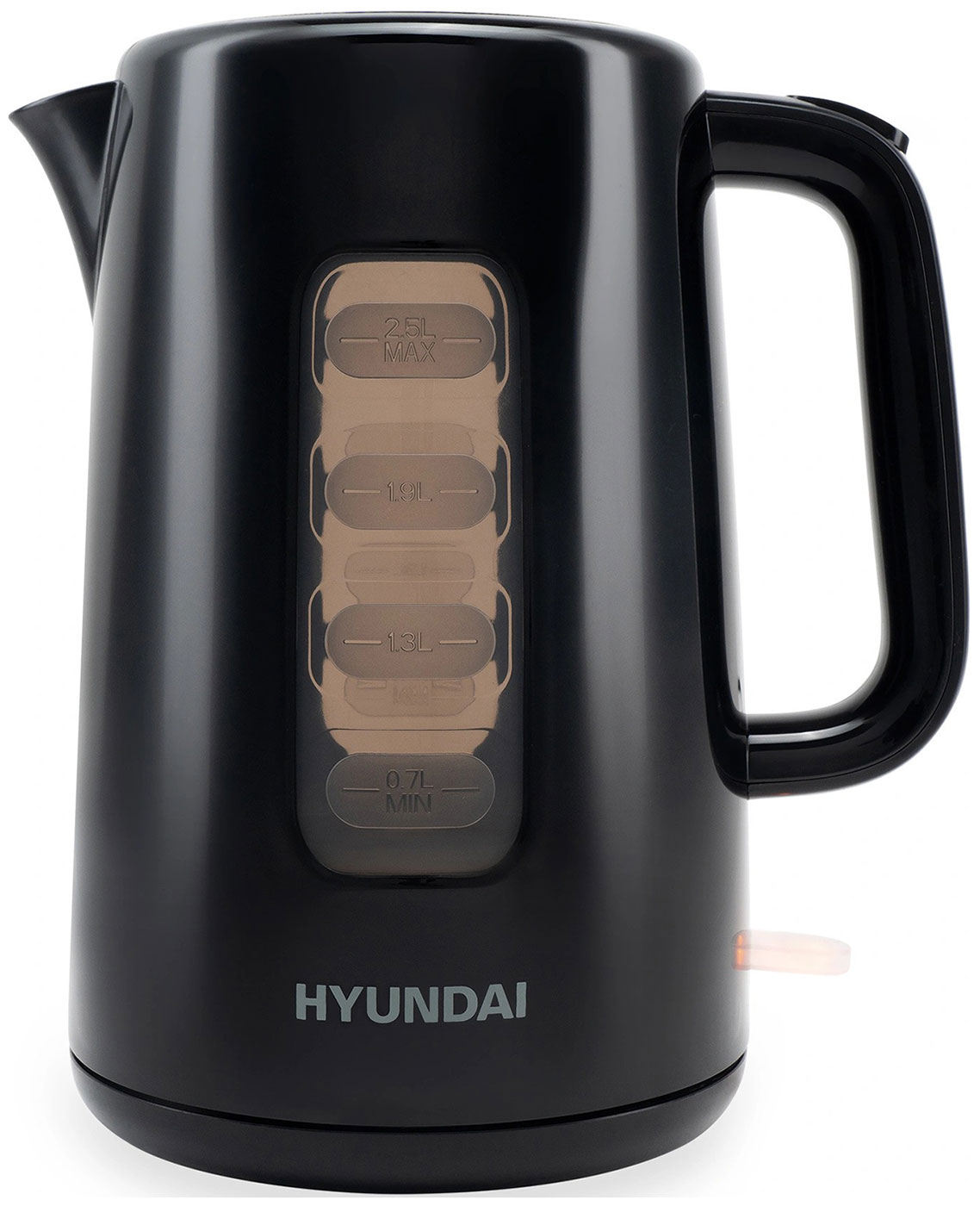 Изображение товара Электрический чайник Hyundai HYK-P2501 2.5 л мощность 2200 Вт черный дизайн