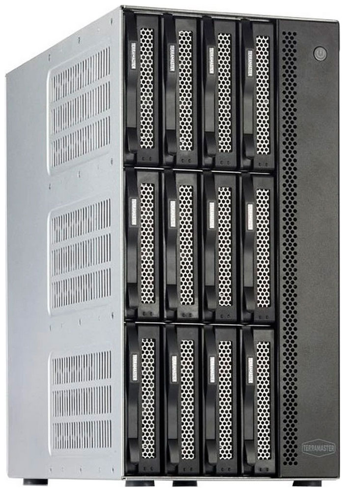 

Сетевое хранилище TerraMaster T12-500 Pro, Серый/черный