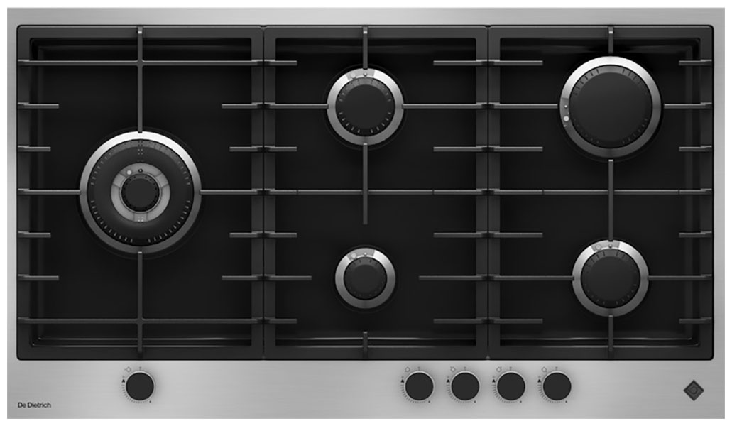

Газовая варочная панель De Dietrich DPE4929XF, Нержавеющая сталь/черный