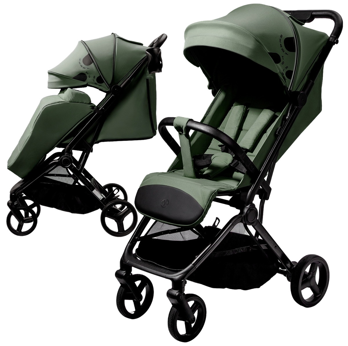 Коляска прогулочная Amarobaby Ride зеленый 13200₽