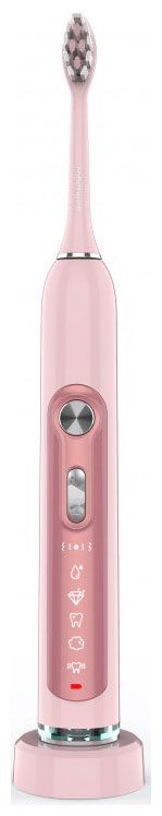 Изображение товара Электрическая зубная щетка Revyline RL 010 розовая с пятью режимами работы и влагозащитой