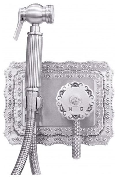 Изображение товара Смеситель для ванной комнаты Zorg A 116 BD-SL с гигиеническим душем, ретро стиль, латунь