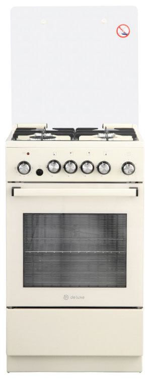 Изображение товара Комбинированная плита De luxe 5040.41гэ(кр) с духовкой и газовыми конфорками