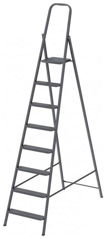 Изображение товара Стремянка Сибртех 8 ступеней, компактная, стальная 97948