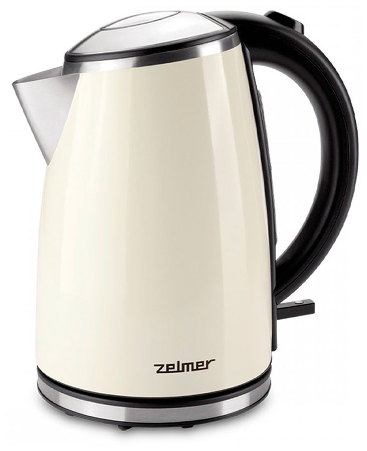 Изображение товара Электрический чайник Zelmer ZCK1274E 1700 мл 2200 Вт нержавейка Бежевый