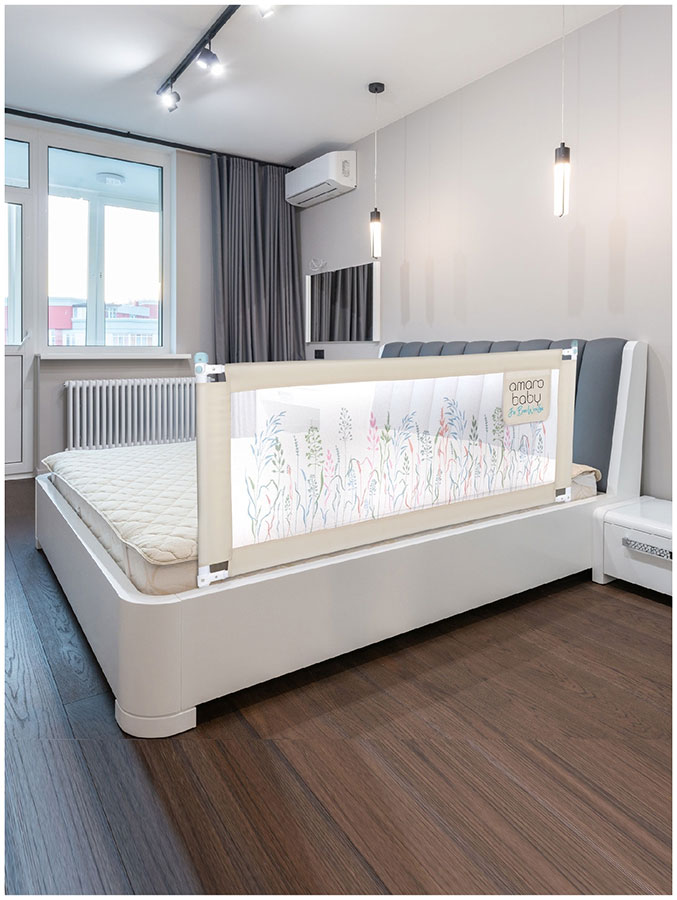 Изображение товара Защитный барьер для кровати Amarobaby safety of dreams 120 см бежевый