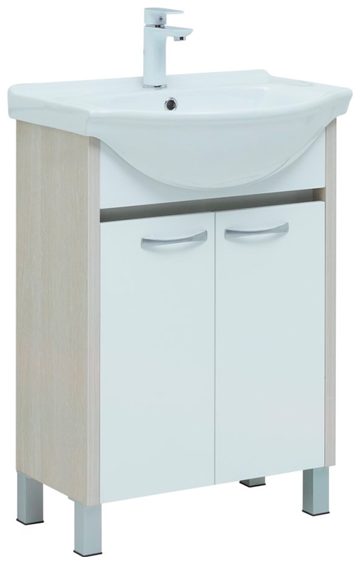 Изображение товара Тумба под раковину Aquanet Донна 60 светлое дерево влагостойкий ЛДСП 70х55.5х29.5 см