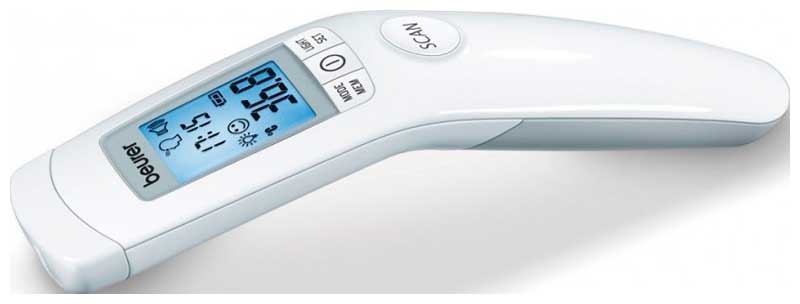 Термометр инфракрасный Beurer FT90 белый термометр инфракрасный beurer ft90 белый