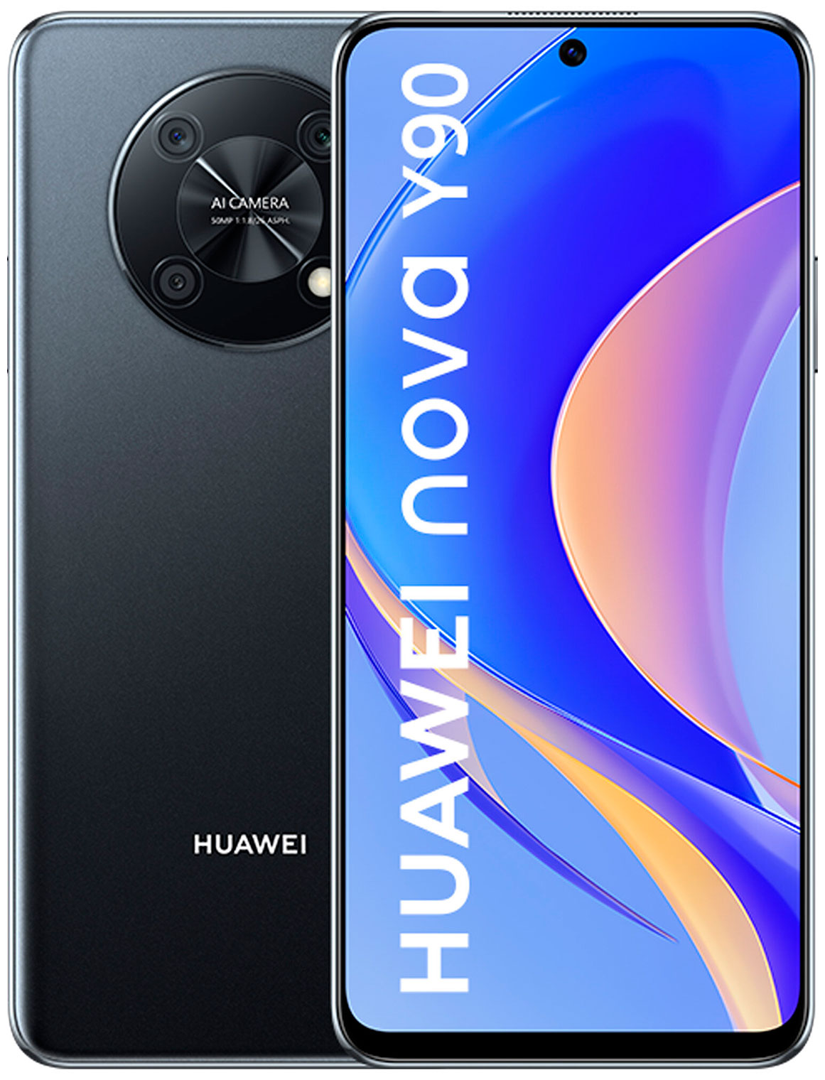 Смартфон Huawei NOVA Y90 CTR-LX1 51097CYQ Midnight Black чехол mypads золотая рыбка часовая для huawei nova y90 ctr lx1 enjoy 50 pro задняя панель накладка бампер