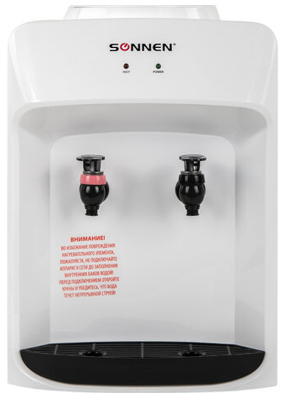 Изображение товара Кулер для воды настольный Sonnen Tsh-02t, белый (455412)