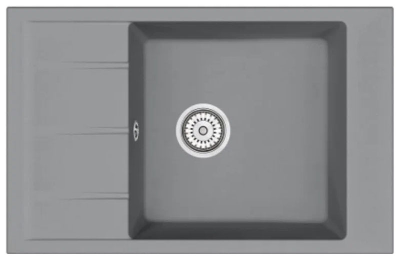 Изображение товара Кухонная мойка Emar EMQ-1780.Q Алмаз из кварцевой крошки, врезная 78x50 см