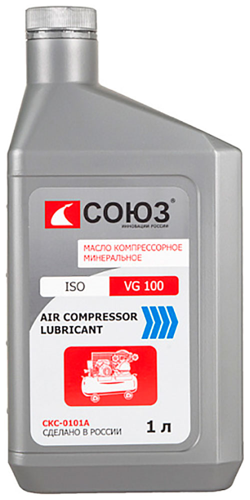 Масло Союз AIR COMPRESSOR LUBRICANT VG100, компрессорное, 1 л (СКС-0101А) Масло Союз AIR COMPRESSOR LUBRICANT VG100, компрессорное, 1 л (СКС-0101А)