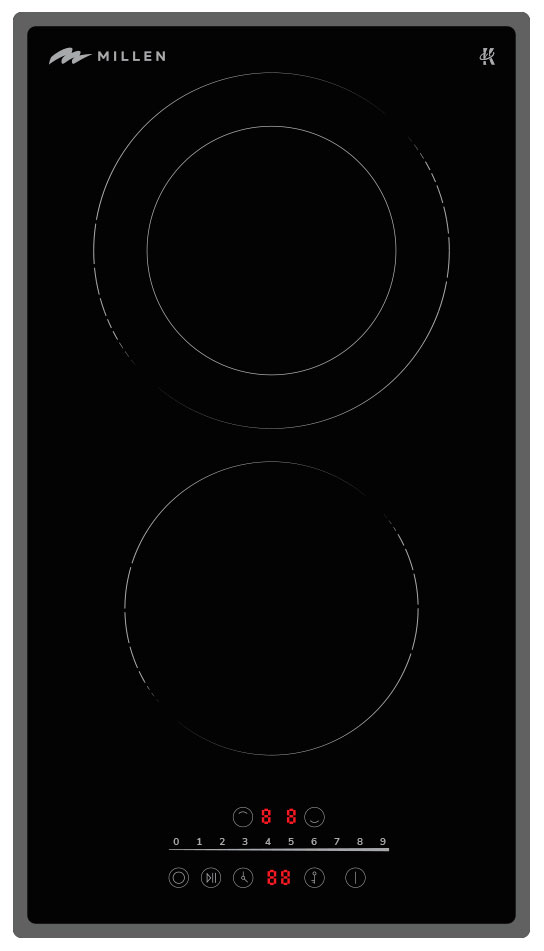 

Электрическая варочная панель Millen MEH 302 BL, Черный