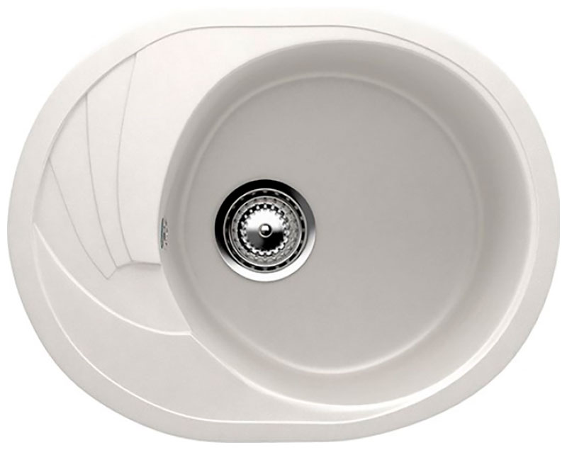 Изображение товара Кухонная мойка Ulgran U-403 овальная встройка с крылом и реверсивной конструкцией