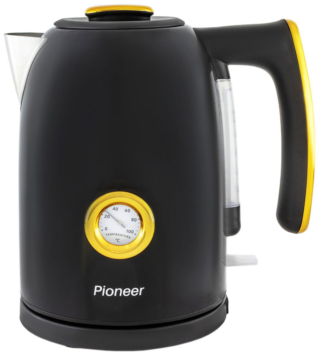 Чайник электрический Pioneer KE560M black чайник pioneer ke560m white 1 шт