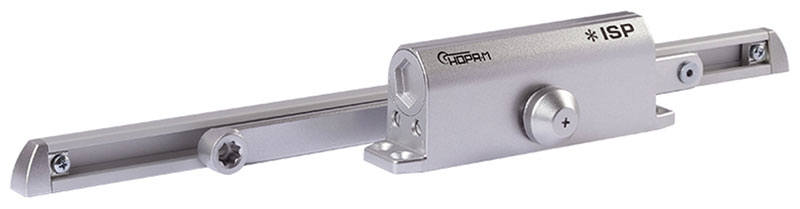 Изображение товара Дверной доводчик Нора-М Isparus Slider со скользящей тягой 40-100 кг серебро