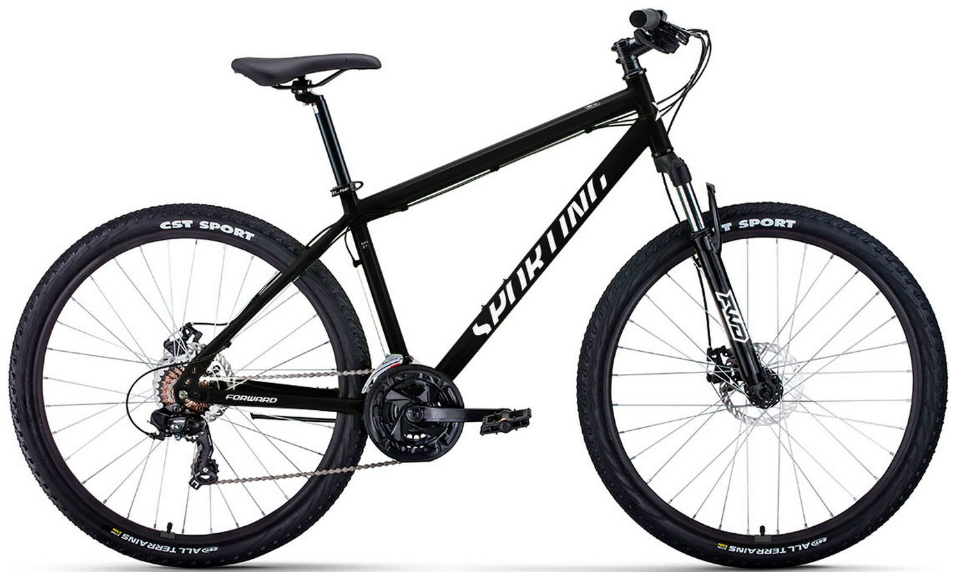 Велосипед Forward SPORTING 275 2.0 D 275 8 ск. рост. 17 2023 черный/белый RB3R78136XBKXWH