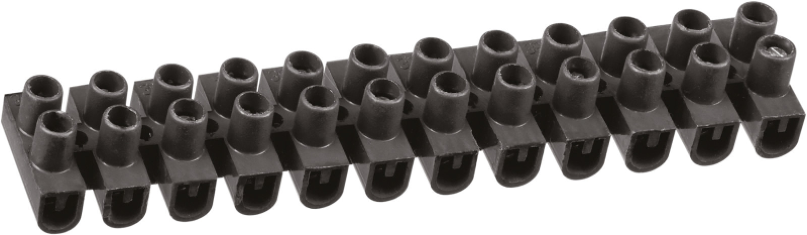 Изображение товара Изделия для электромонтажа Navigator Колодка клеммная 1х4кв.мм 12 пар NTB-UPP-S12-3/BL полипропилен черн.