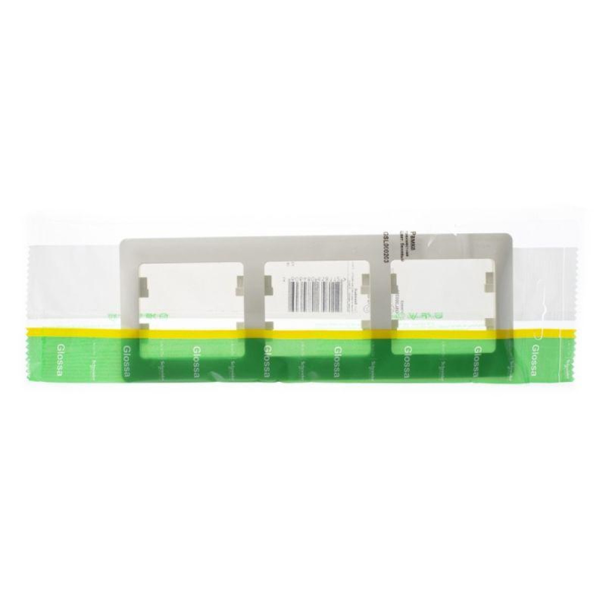 Изображение товара Рамки и основания для ЭУИ Systeme Electric Glossa горизонтальные бежевые