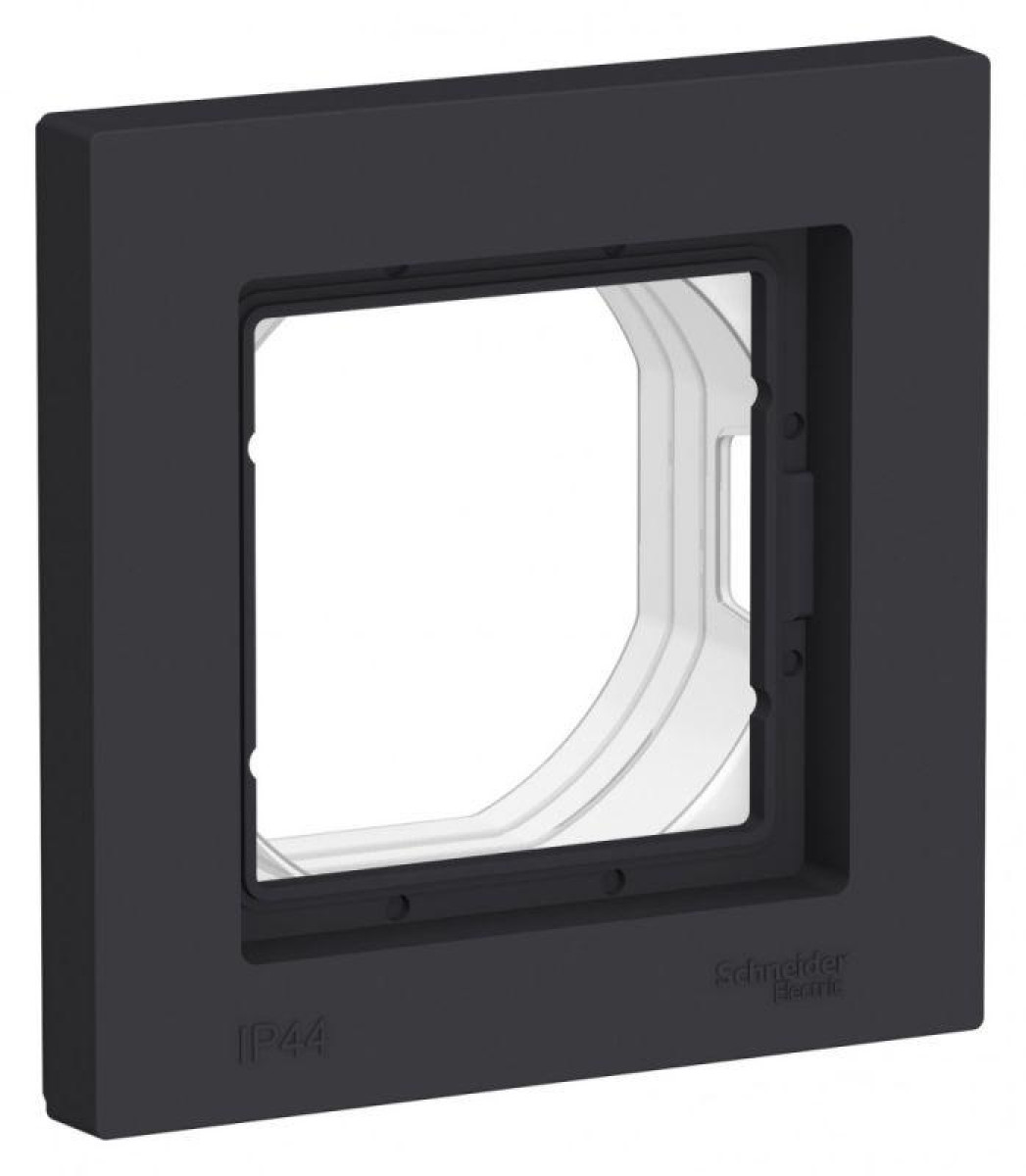 Изображение товара Рамка декоративная для электорустановки AtlasDesign Aqua IP44 карбон