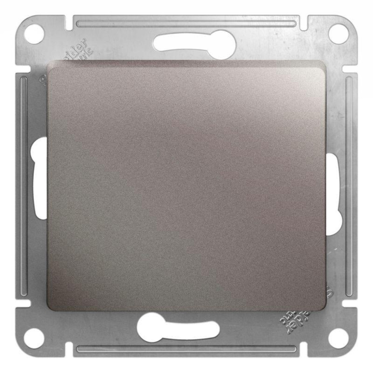 Изображение товара Выключатели, переключатели, диммеры Systeme Electric Переключатель проходной 1-кл. СП Glossa 10А IP20 (сх. 6) 10AX механизм платина SE