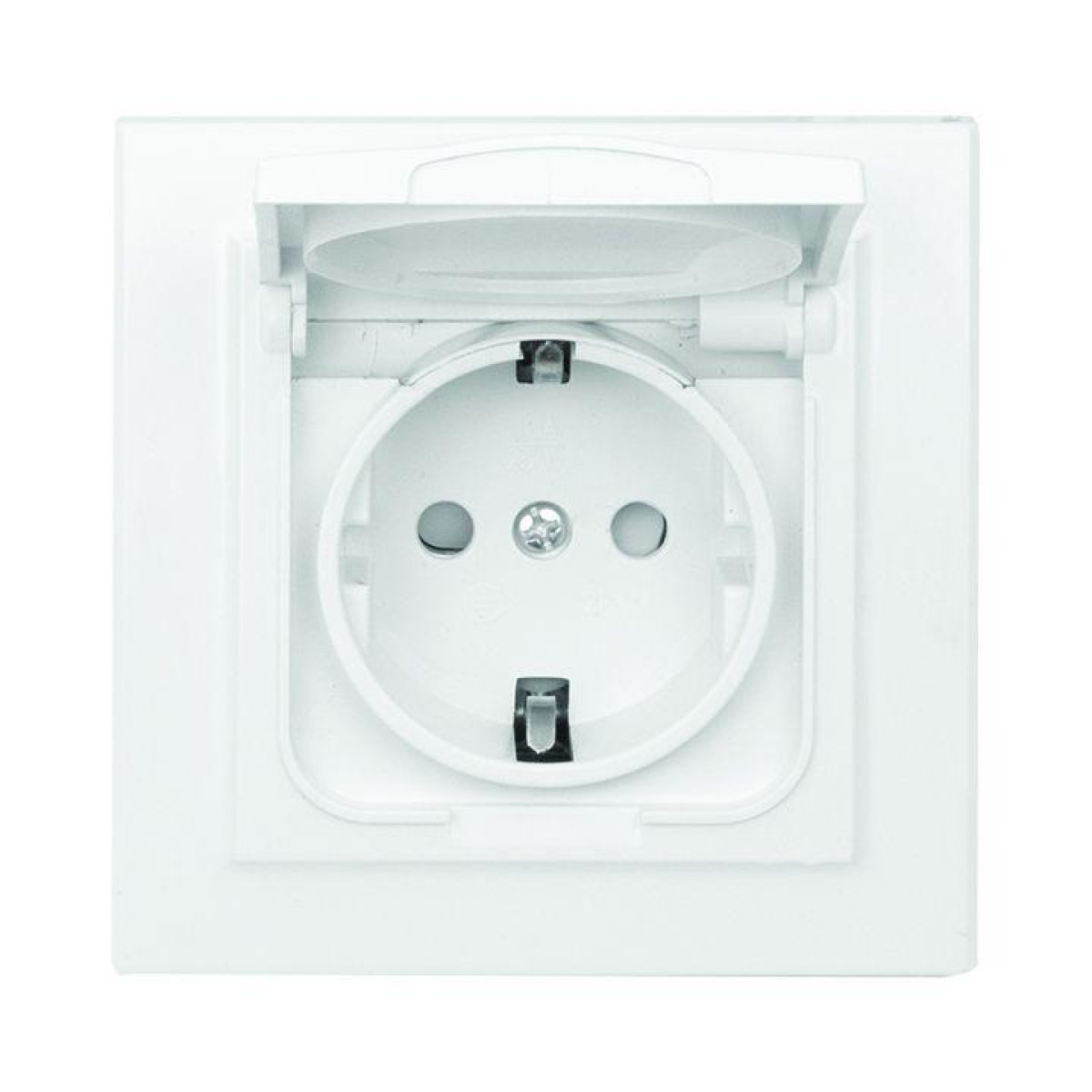 Изображение товара Розетка EKF с заземлением и шторками IP44 1 гнездо 16А Минск