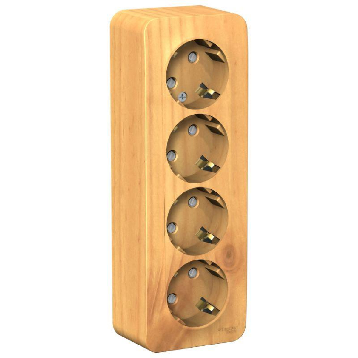 Изображение товара Розетка Systeme Electric 4-м ОП Blanca 16А IP20 заземл и защитными шторками