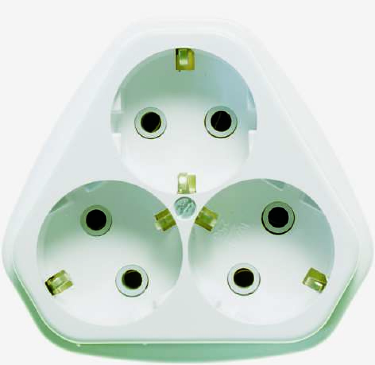 Изображение товара Розетки Кунцево-Электро Розетка 3-м ОП РА10/16-833 16А IP20 с заземл. бел. Кунцево