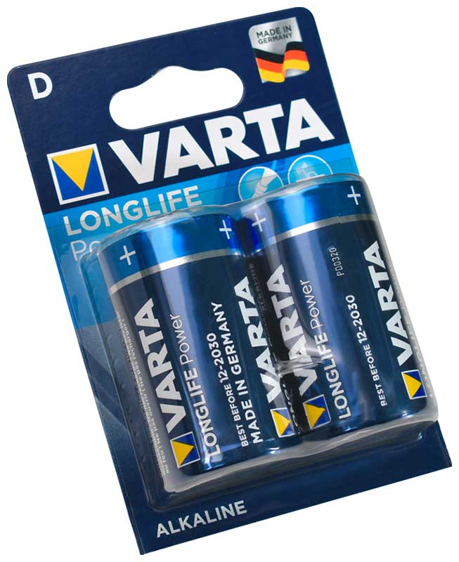 Батарейка VARTA LONGL. POWER D бл.2 элемент питания duracell тип d lr20 2 шт