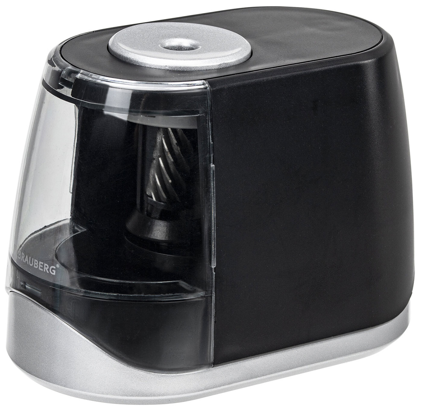 Изображение товара Электрическая точилка Brauberg ONE с автостопом для деревянных и пластиковых карандашей