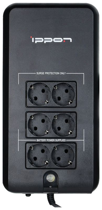

Источник бесперебойного питания Ippon Back Verso 800 420 Вт, 800 ВА, черный