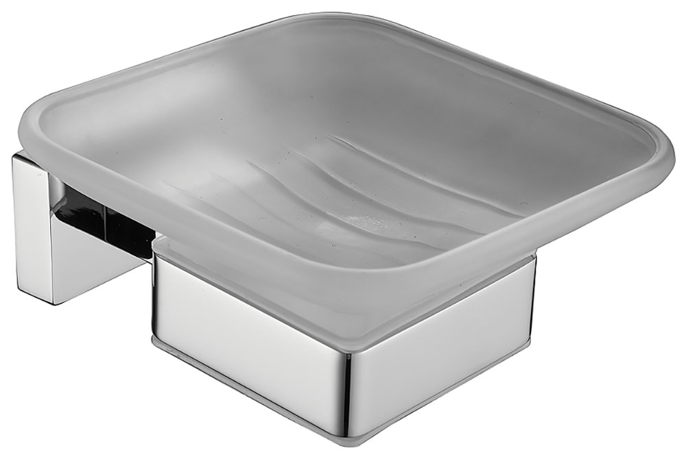 Изображение товара Мыльница настенная из нержавеющей стали и стекла Belz B902/хром современный стиль