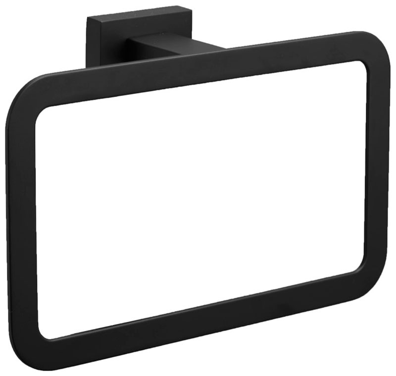 Изображение товара Кольцо для полотенец Belz B903 черное из нержавеющей стали современное дизайн