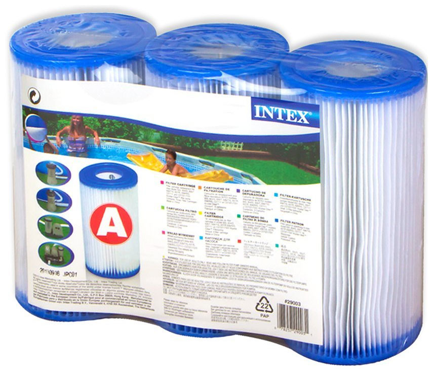 Изображение товара Картридж Intex "А" (Блок из 3 шт) для фильтр-насосов 29003 Изображение товара Картридж Intex "А" (Блок из 3 шт) для фильтр-насосов 29003