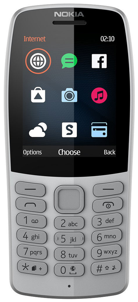 Мобильный телефон Nokia 210 DS (TA-1139) Grey/серый мобильный телефон nokia 210 ds ta 1139 grey серый