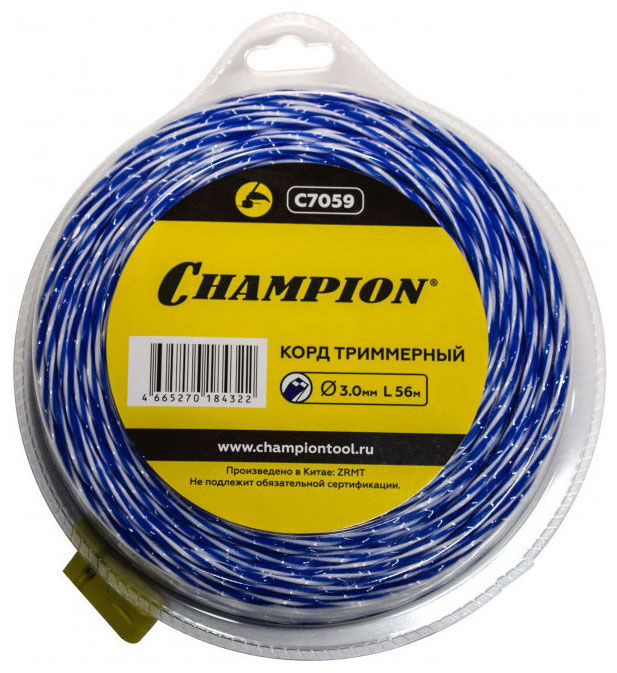 Изображение товара Леска Champion Sky-cutter 3.0мм 56м витой квадрат для триммера