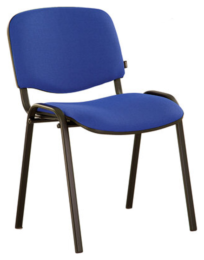 Изображение товара Стул Brabix "Iso CF-005", черный каркас, ткань синяя с черным, 531974