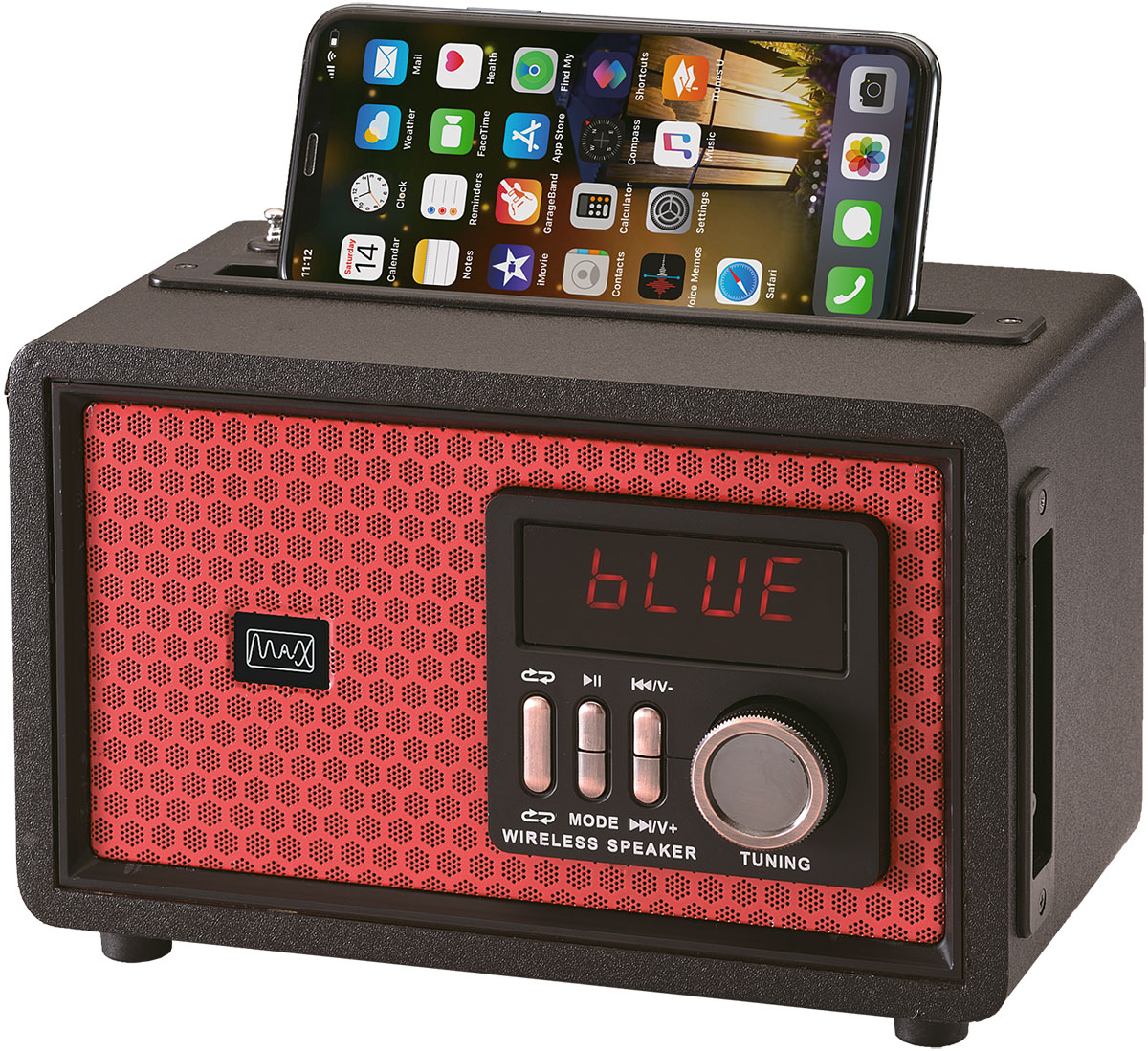 Портативная акустика MAX MR-361 Red радиоприемник max mr 390 red