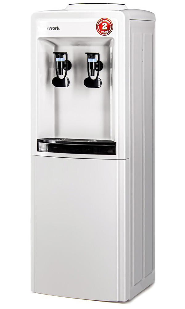 

Кулер для воды Aqua Work 0.8LWR (бело-черный) без нагрева и охлаждения, нажим кружкой (27934), Белый/черный