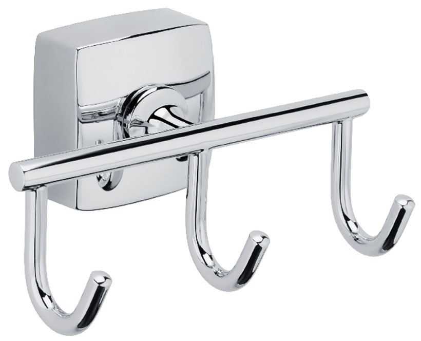 Изображение товара Тройной крючок Fixsen Kvadro FX-61305C для ванной хром