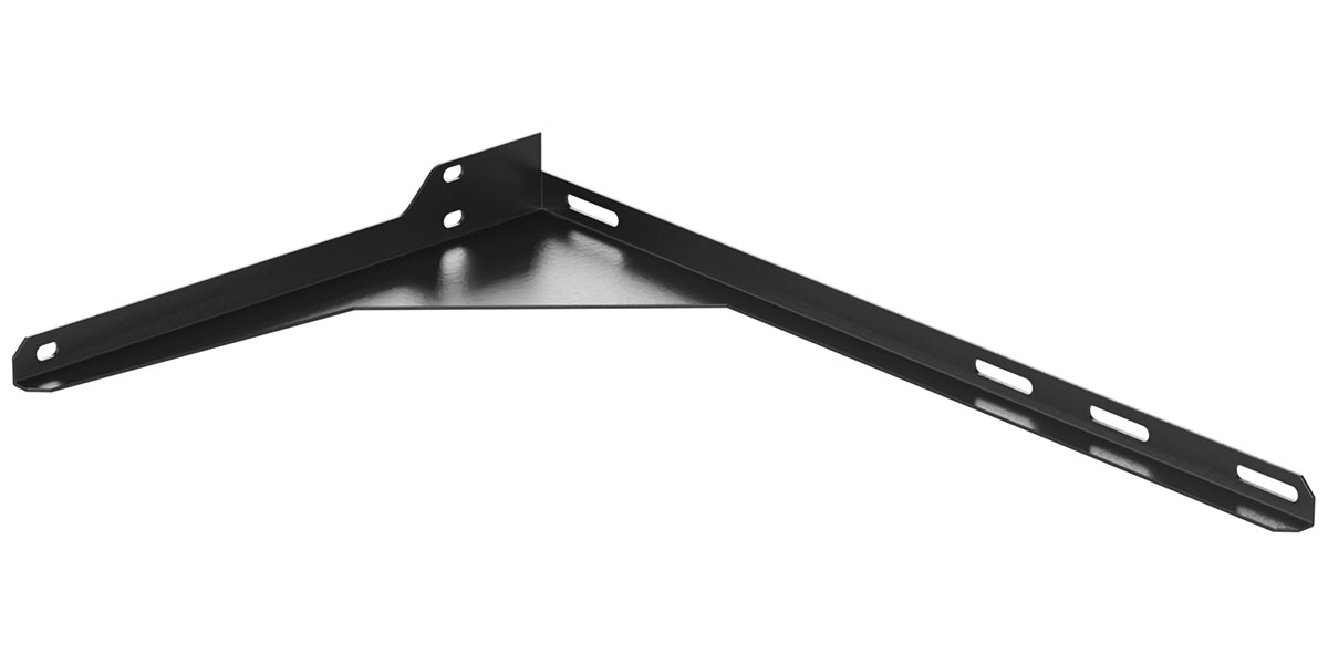 Изображение товара Кронштейн к умывальнику СаНта универсальный боковой правый черный 37.6 см