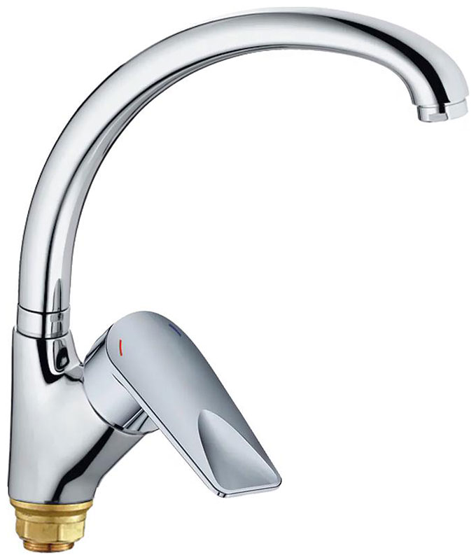 Изображение товара Смеситель для кухни Cron CN337 хром однорычажный с поворотным изливом