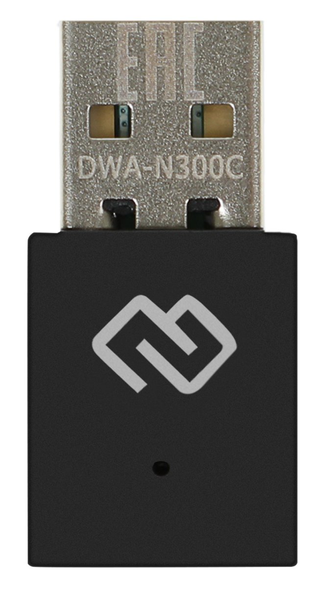 Изображение товара Сетевой адаптер Wi-Fi Digma DWA-N300C 300 Мбит/с USB 2.0 внутренний антенна