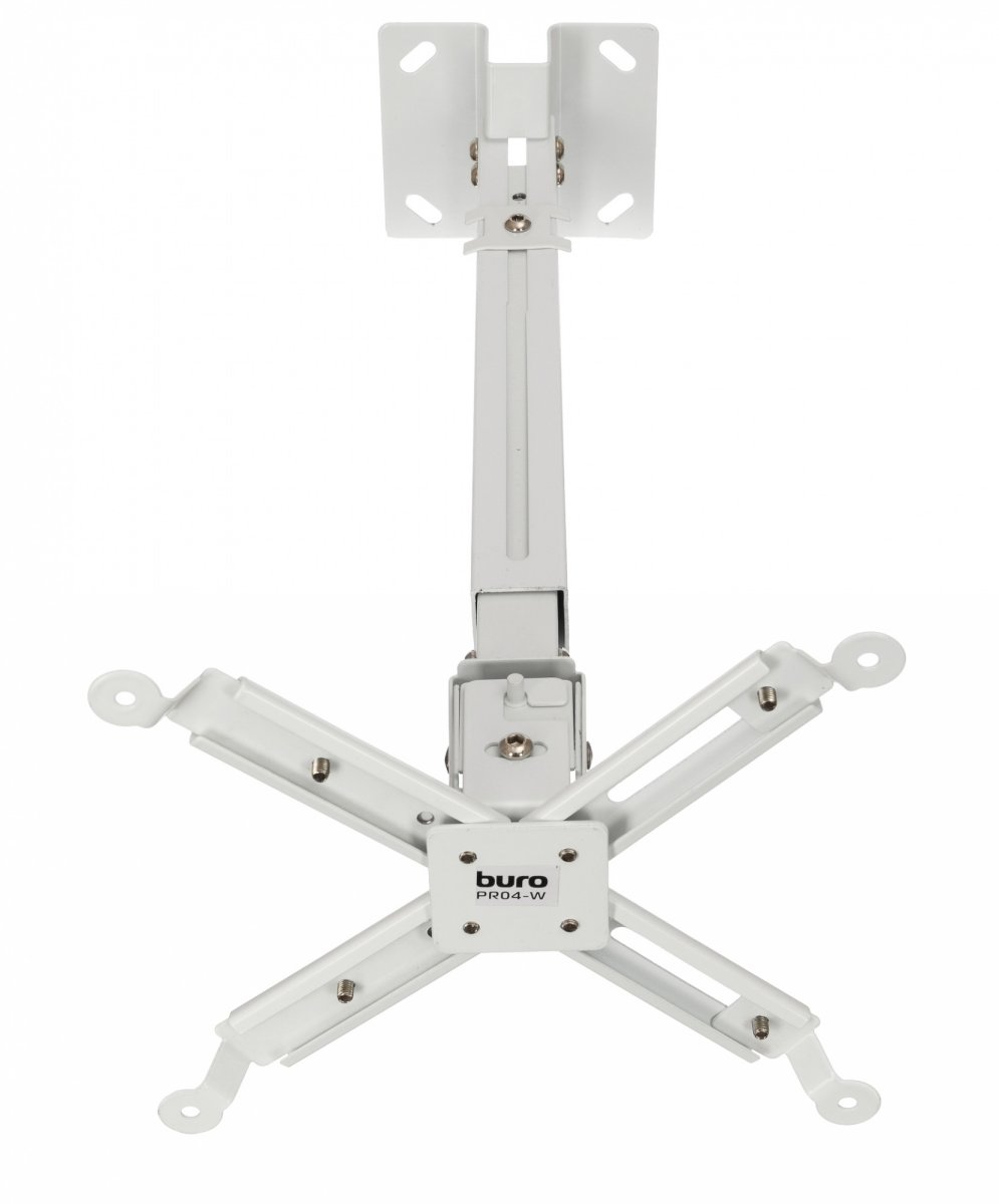 Изображение товара Кронштейн для проектора Buro PR04-W белый макс.20кг потолочный поворот и наклон