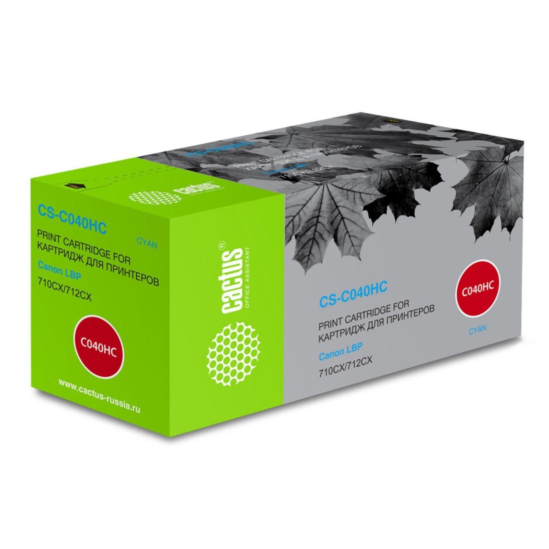 Изображение товара Картридж лазерный Cactus CS-C040HC 040 H C голубой (10000стр.) для Canon LBP 710CX/712CX I-Sensys