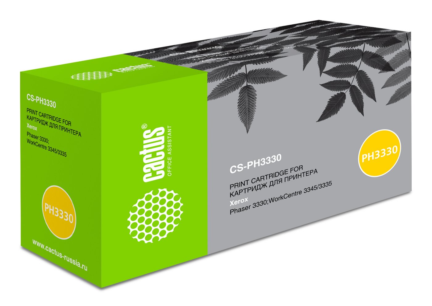Изображение товара Картридж лазерный Cactus CS-PH3330 106R03621 черный (8500стр.) для Xerox Phaser 3330/WC3335
