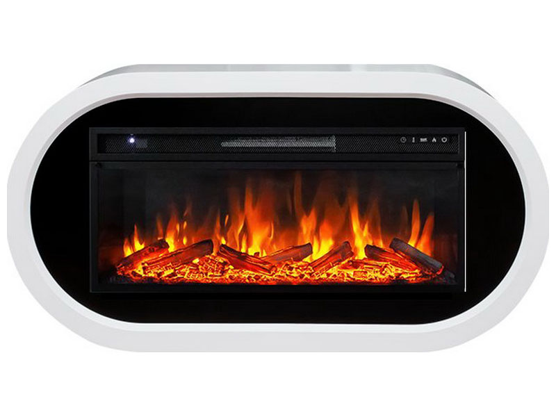 

Каминокомплект Royal Flame Ellips Белый с черным с очагом Vision 42 LOG LED, Белый/черный